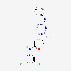 molecular formula C18H16Cl2N6O2 B12638549 C18H16Cl2N6O2 