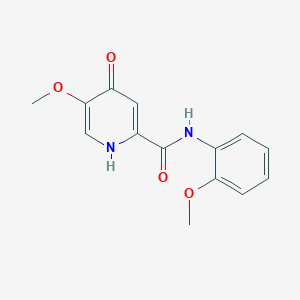 5-methoxy-N-(2-methoxyphenyl)-4-oxo-1,4-dihydropyridine-2-carboxamide