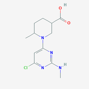 3-Piperidinecarboxylic acid, 1-[6-chloro-2-(methylamino)-4-pyrimidinyl]-6-methyl-, (3S,6R)-