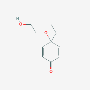 molecular formula C11H16O3 B12638632 4-(2-Hydroxyethoxy)-4-(propan-2-yl)cyclohexa-2,5-dien-1-one CAS No. 941282-74-2