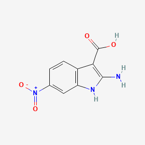 2-Amino-6-nitro-1H-indole-3-carboxylic acid