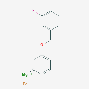 molecular formula C13H10BrFMgO B12638666 Magnesium;1-fluoro-3-(phenoxymethyl)benzene;bromide 