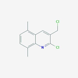 molecular formula C12H11Cl2N B12638683 2-Chloro-3-chloromethyl-5,8-dimethylquinoline CAS No. 948290-65-1