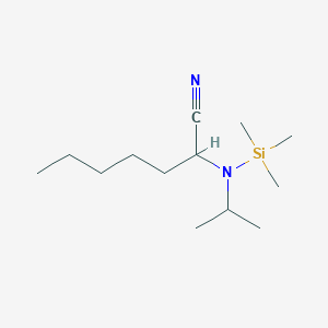 molecular formula C13H28N2Si B12638689 2-[(Propan-2-yl)(trimethylsilyl)amino]heptanenitrile CAS No. 919789-36-9