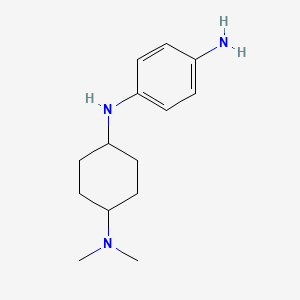 4-N-[4-(dimethylamino)cyclohexyl]benzene-1,4-diamine