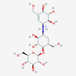 molecular formula C20H36NO13+ B1263874 validamycin A(1+) 