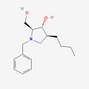 molecular formula C16H25NO2 B12638750 (2S,3R,4S)-1-benzyl-4-butyl-2-(hydroxymethyl)pyrrolidin-3-ol CAS No. 921202-56-4