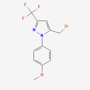 5-(Bromomethyl)-1-(4-methoxyphenyl)-3-(trifluoromethyl)-1H-pyrazole