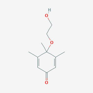 4-(2-Hydroxyethoxy)-3,4,5-trimethylcyclohexa-2,5-dien-1-one