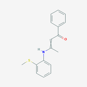 3-[2-(Methylsulfanyl)anilino]-1-phenylbut-2-en-1-one