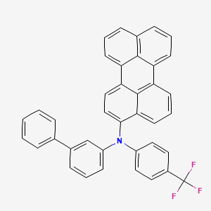 N-([1,1'-Biphenyl]-3-yl)-N-[4-(trifluoromethyl)phenyl]perylen-3-amine