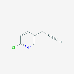 2-Chloro-5-(prop-2-ynyl)pyridine