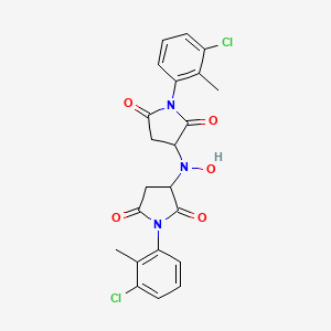 3,3'-(Hydroxyimino)bis[1-(3-chloro-2-methylphenyl)pyrrolidine-2,5-dione]