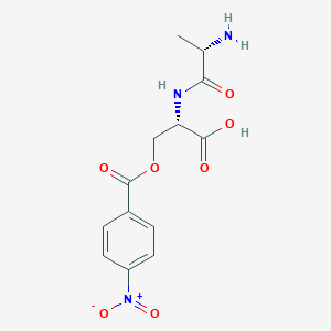 molecular formula C13H15N3O7 B12638808 L-Alanyl-O-(4-nitrobenzoyl)-L-serine CAS No. 921934-46-5