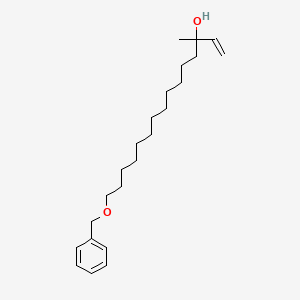 molecular formula C23H38O2 B12638816 15-(Benzyloxy)-3-methylpentadec-1-EN-3-OL CAS No. 918876-23-0