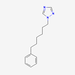 molecular formula C14H19N3 B12638828 1-(6-Phenylhexyl)-1H-1,2,4-triazole CAS No. 919800-79-6