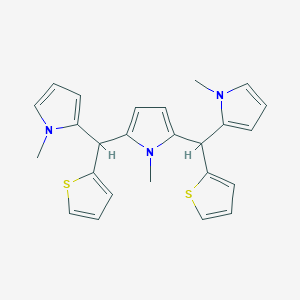 molecular formula C25H25N3S2 B12638832 2,2'-{(1-Methyl-1H-pyrrole-2,5-diyl)bis[(thiophen-2-yl)methylene]}bis(1-methyl-1H-pyrrole) CAS No. 919295-57-1