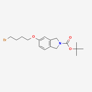 molecular formula C17H24BrNO3 B12638846 Tert-butyl 5-(4-bromobutoxy)-1,3-dihydroisoindole-2-carboxylate 