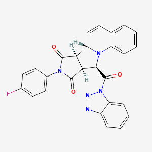 (10S,11R,15S,16R)-16-(benzotriazole-1-carbonyl)-13-(4-fluorophenyl)-1,13-diazatetracyclo[8.6.0.02,7.011,15]hexadeca-2,4,6,8-tetraene-12,14-dione