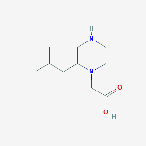 molecular formula C10H20N2O2 B12638867 2-(2-Isobutylpiperazin-1-YL)acetic acid 