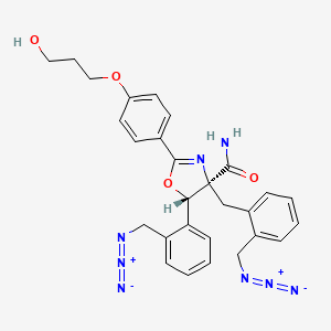 (4S,5S)-5-[2-(azidomethyl)phenyl]-4-[[2-(azidomethyl)phenyl]methyl]-2-[4-(3-hydroxypropoxy)phenyl]-5H-oxazole-4-carboxamide