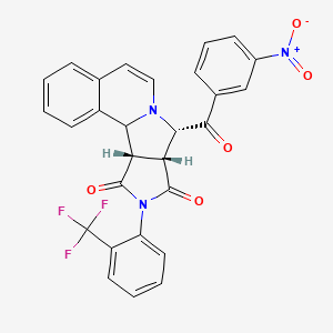 (11S,12R,16S)-11-(3-nitrobenzoyl)-14-[2-(trifluoromethyl)phenyl]-10,14-diazatetracyclo[8.6.0.02,7.012,16]hexadeca-2,4,6,8-tetraene-13,15-dione