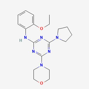N-(2-ethoxyphenyl)-4-(4-morpholinyl)-6-(1-pyrrolidinyl)-1,3,5-triazin-2-amine