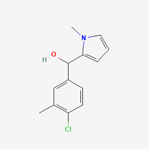 molecular formula C13H14ClNO B12638920 4-Chloro-3-methylphenyl-(1-methyl-2-pyrrolyl)methanol 