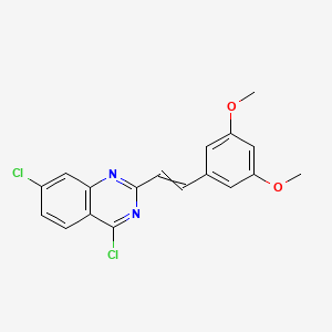 4,7-Dichloro-2-[2-(3,5-dimethoxyphenyl)ethenyl]quinazoline