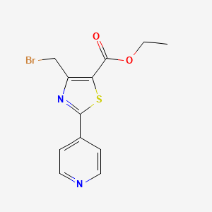 Ethyl 4-bromomethyl-2-(4-pyridyl)thiazole-5-carboxylate