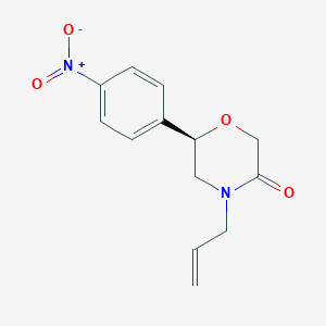 (6R)-6-(4-Nitrophenyl)-4-(prop-2-en-1-yl)morpholin-3-one