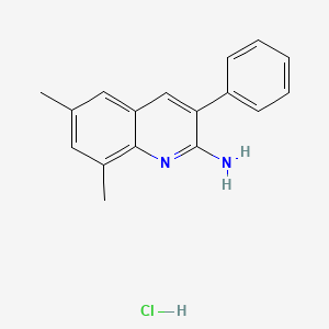 2-Amino-6,8-dimethyl-3-phenylquinoline hydrochloride