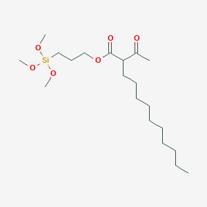 3-(Trimethoxysilyl)propyl 2-acetyldodecanoate