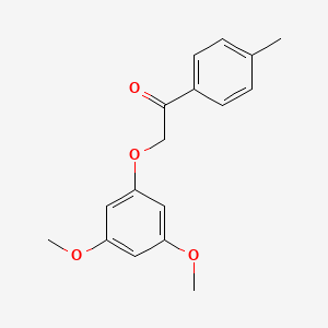 molecular formula C17H18O4 B12638970 2-(3,5-Dimethoxyphenoxy)-1-(4-methylphenyl)ethan-1-one CAS No. 922140-75-8