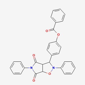 4-(4,6-dioxo-2,5-diphenylhexahydro-2H-pyrrolo[3,4-d][1,2]oxazol-3-yl)phenyl benzoate