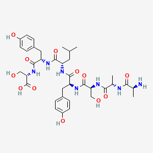 molecular formula C36H51N7O12 B12639034 L-Alanyl-L-alanyl-L-seryl-L-tyrosyl-L-leucyl-L-tyrosyl-L-serine CAS No. 920521-03-5