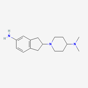 1-(5-amino-2,3-dihydro-1H-inden-2-yl)-N,N-dimethylpiperidin-4-amine