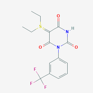 molecular formula C15H15F3N2O3S B12639074 C15H15F3N2O3S 