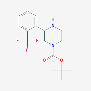 molecular formula C16H21F3N2O2 B12639091 (S)-3-(2-Trifluoromethyl-phenyl)-piperazine-1-carboxylic acid tert-butyl ester 