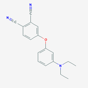 molecular formula C18H17N3O B12639104 4-[3-(Diethylamino)phenoxy]benzene-1,2-dicarbonitrile CAS No. 922168-65-8