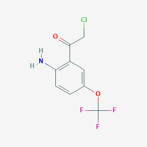 1-[2-Amino-5-(trifluoromethoxy)phenyl]-2-chloroethan-1-one