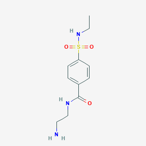 molecular formula C11H17N3O3S B12639123 N-(2-Aminoethyl)-4-(ethylsulfamoyl)benzamide CAS No. 919771-99-6