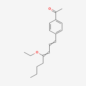 1-[4-(4-Ethoxyocta-1,3-dien-1-yl)phenyl]ethan-1-one