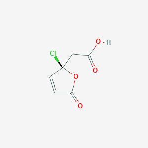 (R)-(2-chloro-5-oxo-2,5-dihydro-2-furyl)acetic acid