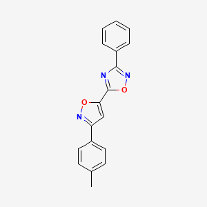 5-[3-(4-Methylphenyl)-1,2-oxazol-5-yl]-3-phenyl-1,2,4-oxadiazole