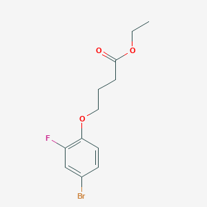 molecular formula C12H14BrFO3 B12639202 Ethyl 4-(4-bromo-2-fluoro-phenoxy)butanoate 