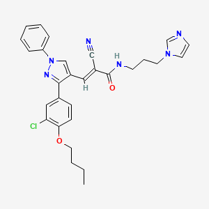 molecular formula C29H29ClN6O2 B12639223 C29H29ClN6O2 