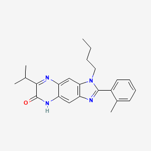 1-butyl-2-(2-methylphenyl)-7-propan-2-yl-5H-imidazo[4,5-g]quinoxalin-6-one