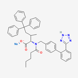 molecular formula C43H42N5NaO3 B12639240 Trityl Valsartan Sodium Salt 