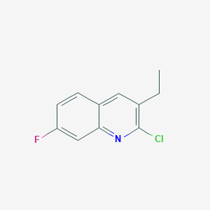 2-Chloro-3-ethyl-7-fluoroquinoline